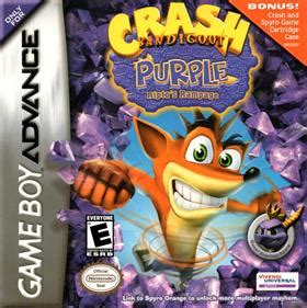 Crash Bandicoot Purple Ripto S Rampage Details Launchbox Games Database