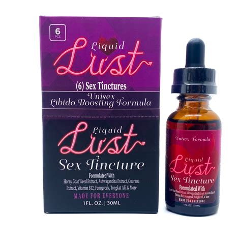 Liquid Lust Libido Boosting Sex Tincture Natural Formulation Horny Goat Weed B12 Tongkat Ali