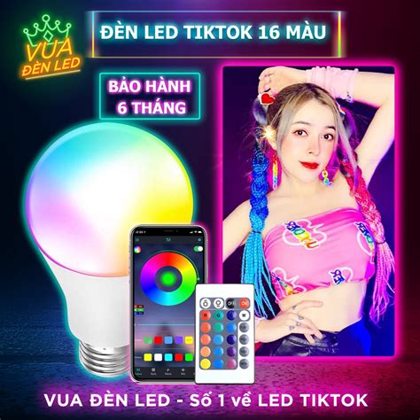Đèn led tiktok triệu màu đèn quay tiktok giá rẻ của các hot Tiktoker Tặng kèm đui Shopee