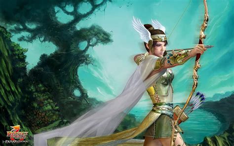 Perfect World Winged Elf Archer Hd Wallpaper Pxfuel