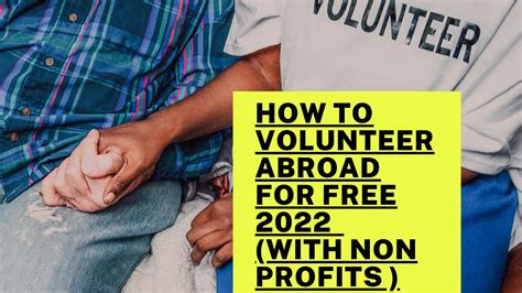 How To Volunteer Abroad For Free Volunteering Abroad 2022 YouTube