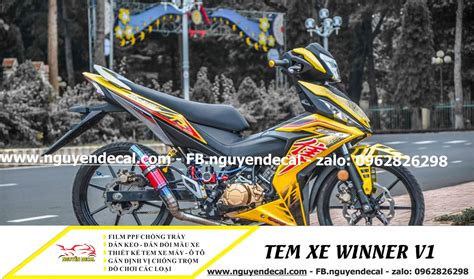 T Ng H P M U Tem Winner X Hot Nh T Hi N Nay Nguy N Decal Chuy N D N Keo Xe Design Tem Xe