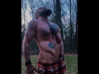 Viking Oiled Up Stroking Himself Pornhub Gay