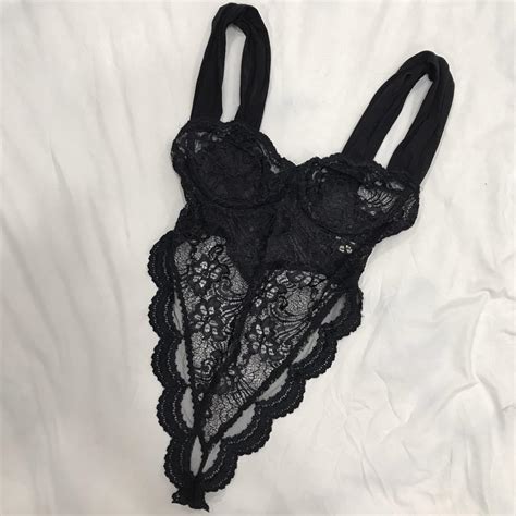 Rare Vintage Victorias Secret Black Lace Underwire Depop