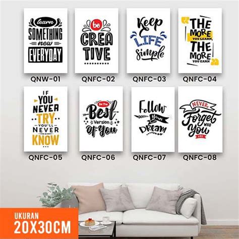 Jual Hiasan Dinding Quote Motivasi Wall Decor Poster Kayu Motivation