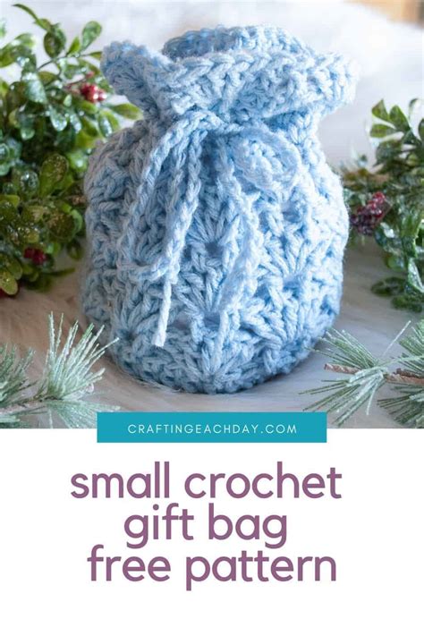 Small Crochet Gift Bag Free Pattern Crafting Each Day