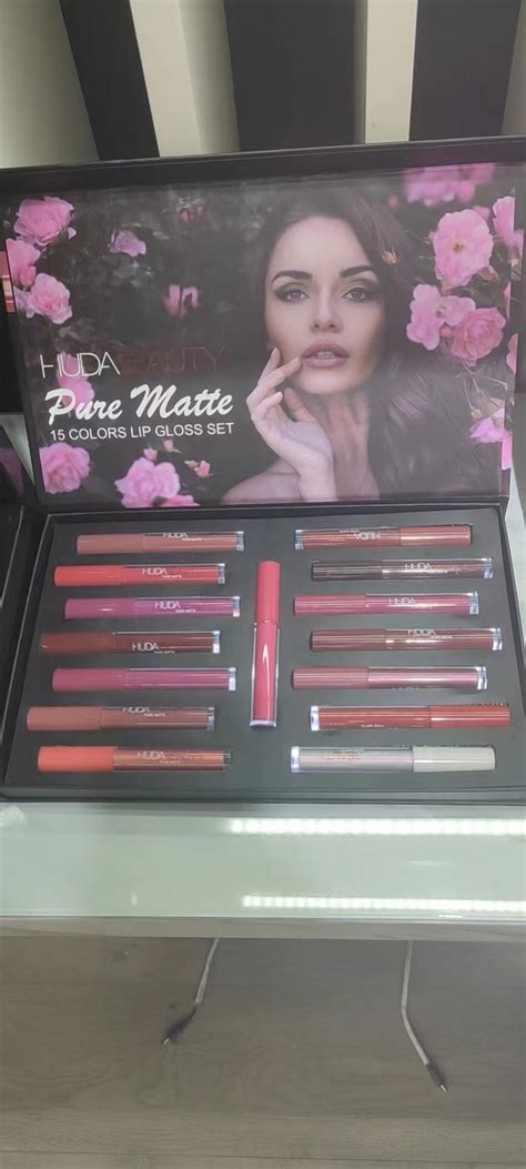 Colors In A Set Nude Huda Matte Liquid Lipstick Makeup Set Long Lasting Durable Lip Gloss