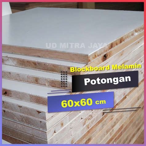 Jual Blockboard Melamin Sisi Tebal Mm Ukuran X Doff Shopee