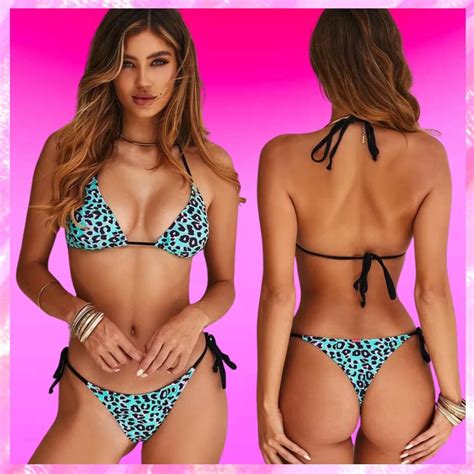 Leopard Swimsuit Set Beach Babe Bikini