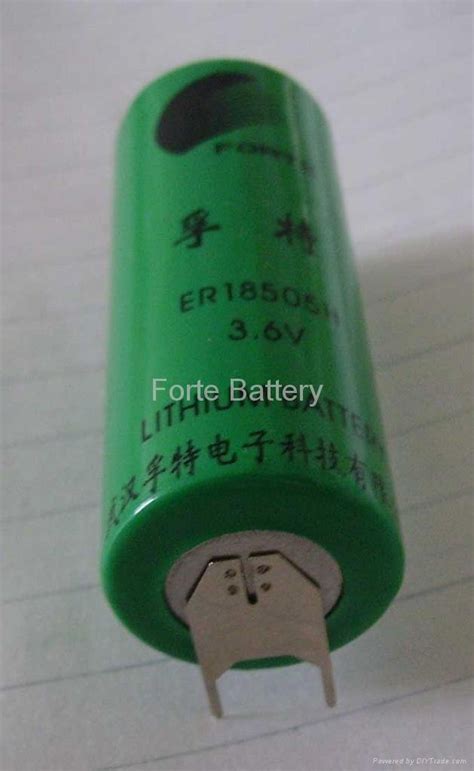 ER18505M A Size 3 6V Li SOCl2 Battery FORTE China Manufacturer