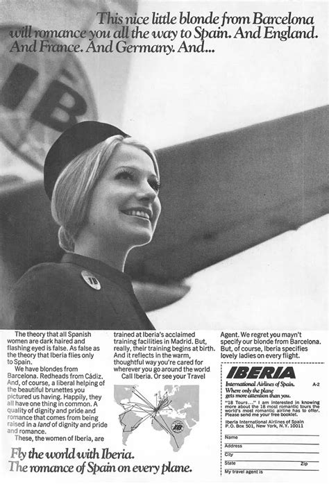 Vintage Airline Ads That Used The Sex Sells Approach To Sell Tickets S S Rare