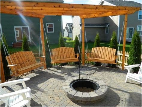 41 Amazing Ideas Backyard Fire Pit With Swings 38 Hanging Swings Around