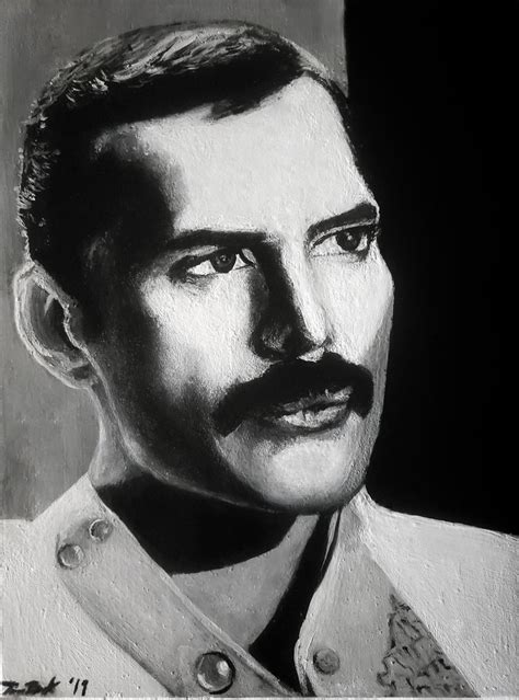 Freddie Mercury Art Print Black And White Unique Queen Art Etsy