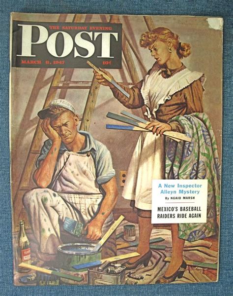 March 8 1947 Saturday Evening Post Post Wwii Era Magazine With Steven