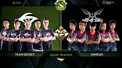 Secret Vs Mineski Bo3 The Frankfurt Major 2015 UB Quarterfinals