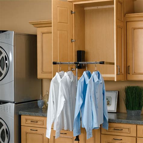 Rev A Shelf Pull Down Chrome Closet Rods Kitchensource