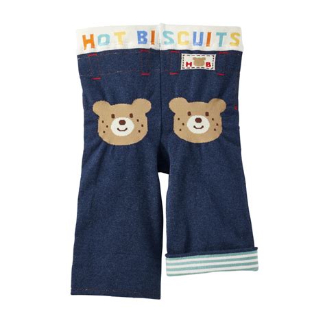 MIKI HOUSE Hot Biscuits Cropped Easy Leggings Indigo Blue MIKI HOUSE