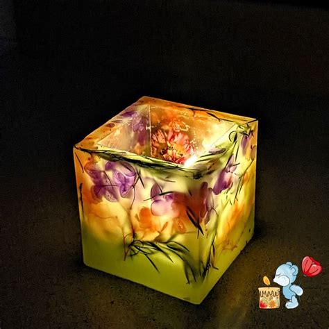Botanical candle | Candele, Idee fai da te, Fai da te
