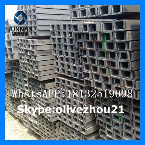 SS400B Hot Rolled Steel U Channel Junnan China Trading Company Bars Rods Angles And