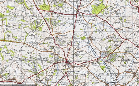 Historic Ordnance Survey Map Of Donnington 1946