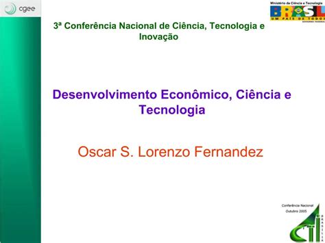 Ppt Desenvolvimento Econ Mico Ci Ncia E Tecnologia Powerpoint