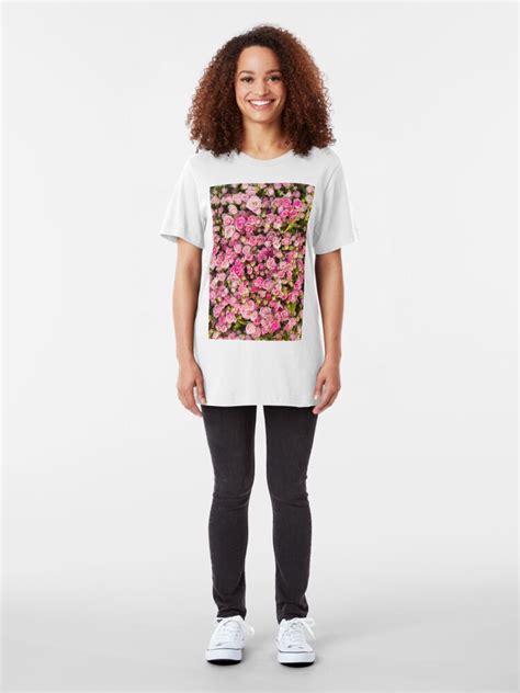 Blooming Pink Roses Print T Shirt By Newburyboutique Redbubble