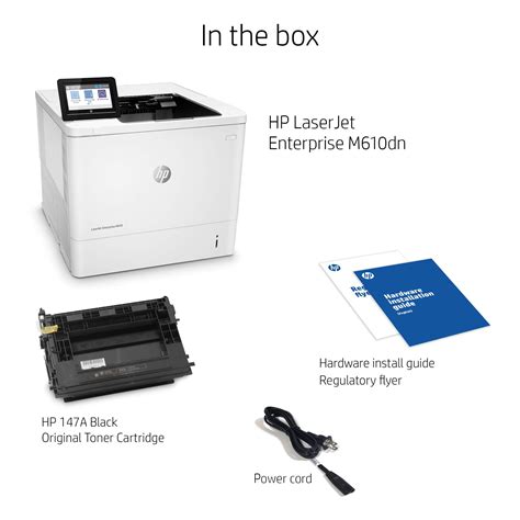 HP LaserJet Enterprise M610dn Monochrome Printer With Built In Ethernet