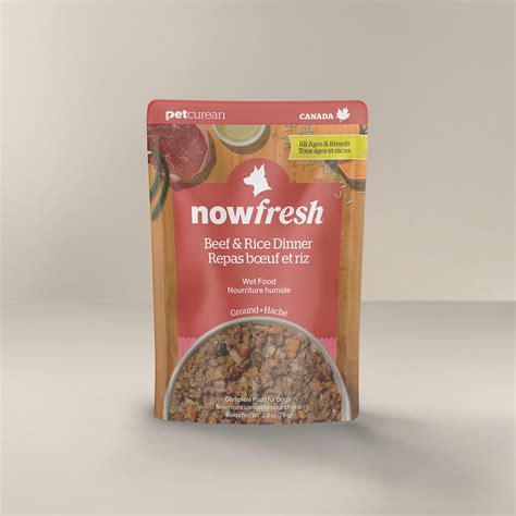 Now Fresh Ground Beef & Rice Wet Dog Food with Grains – PetMax