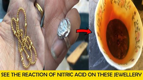 Reaction Of Nitric Acid On Silver Jewellery And Artificial Jewellery Part 1 Will It Dissolve