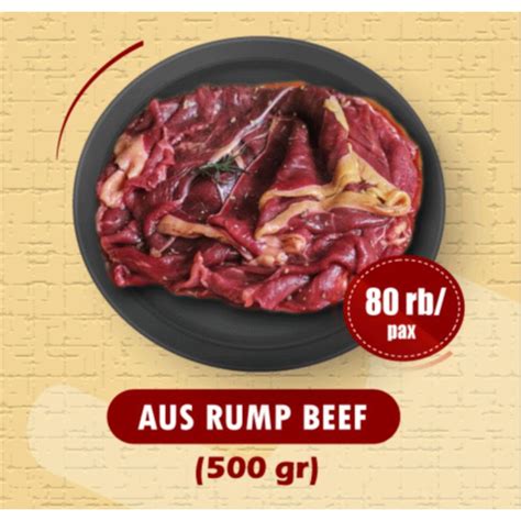 Jual Aus Rump Slice Tipis 15mm Daging Sapi Slice Shabu Beef Slice