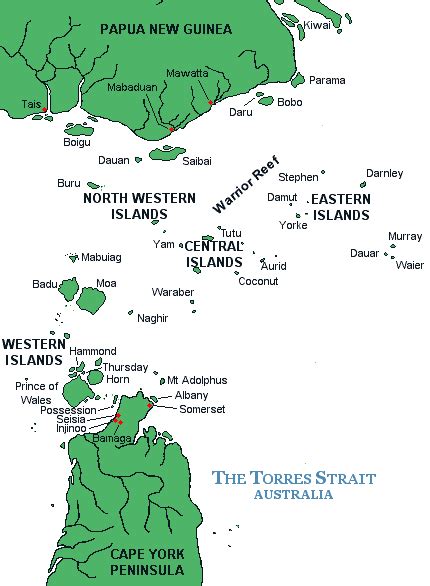 Printable Torres Strait Map