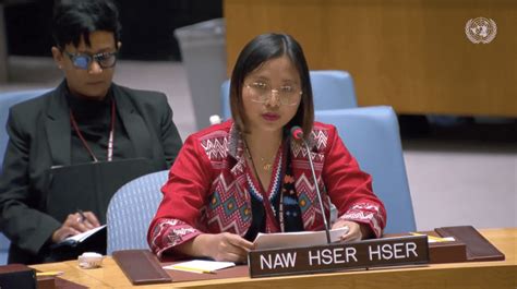 Statement by Ms. Naw Hser Hser at the UN Security Council Open Debate ...