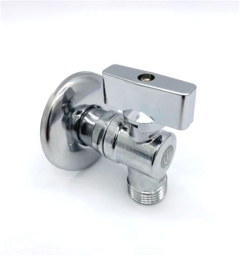 Угловой кран 1/2"х 1/2" для подключения приборов (хром) TIM - купить по ...