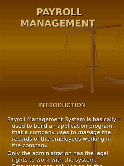 Payroll Management System Project Pdf Payroll Information