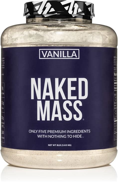 Amazon Vanilla Naked Mass All Natural Weight Gainer Protein Powder Lb Bulk Gmo Free