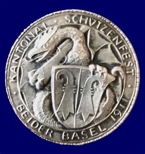 Schützenmedaille Silber Kantonsschützenfest beider Basel Kaufen auf