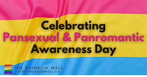 Celebrating Pansexual And Panromantic Awareness Day The Rainbow Well