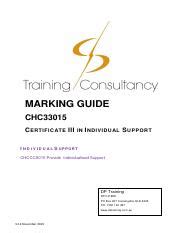 Chcccs Tmg V Pdf Marking Guide Chc C Ert Ific Ate Iii