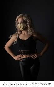 Beautiful Sexy Blonde Woman Respirator Mask Stock Photo Shutterstock