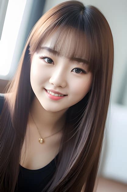 Premium Ai Image Korean Model Beautiful Girl Korean Teenage Model