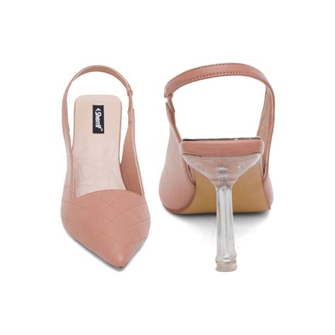 Buy Sherrif Shoes Womens Nude Stiletto Heels Sandals Online