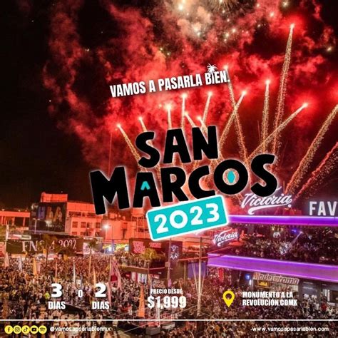 Feria Nacional De San Marcos 2023 Vamos A Pasarla Bien