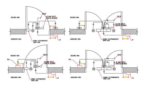 Single and Double Door Plan AutoCAD Drawing Free Download - Cadbull