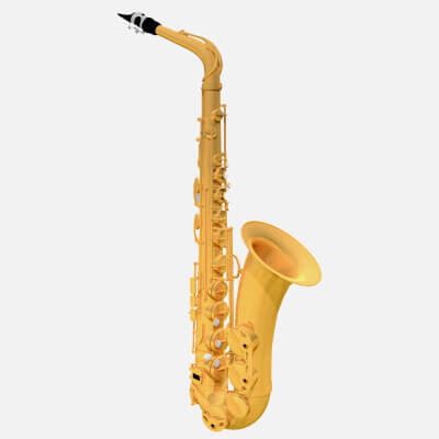 Alto Saxophone - Woodwind Musical Instrument 3D Model by SpiritSwitchboard