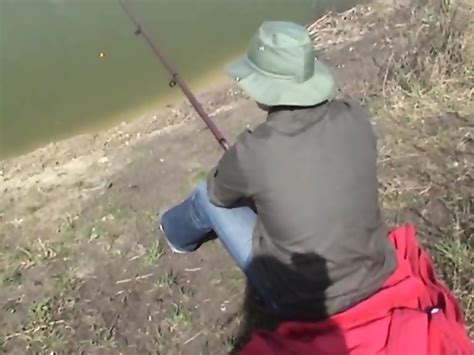Fishing With Blonde Chick