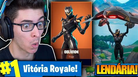 Comprei A Skin LendÁria Da OblÍvion E Matei Geral Fortnite Battle