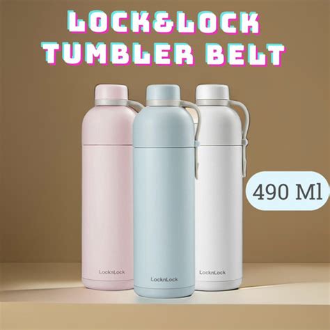 Promo Tumbler Locknlock Air Minum Belt Tumbler Hot Cool ML Pink Kab Bekasi Rumah