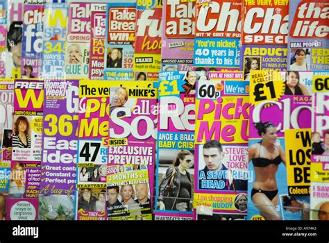 Celebrity gossip magazines in a newsagent Stock Photo - Alamy