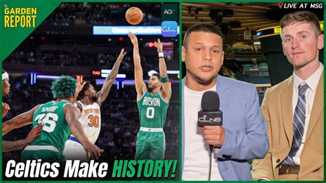 Celtics Set 3pt Record Vs Knicks At Msg Postgame Report Youtube