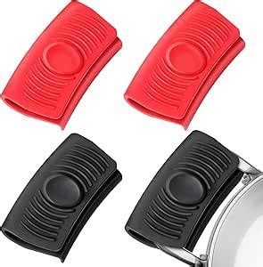 Amazon Silicone Pot Holders Heat Insulated Hot Pot Grip Handle Cover Sleeve Grip Pair